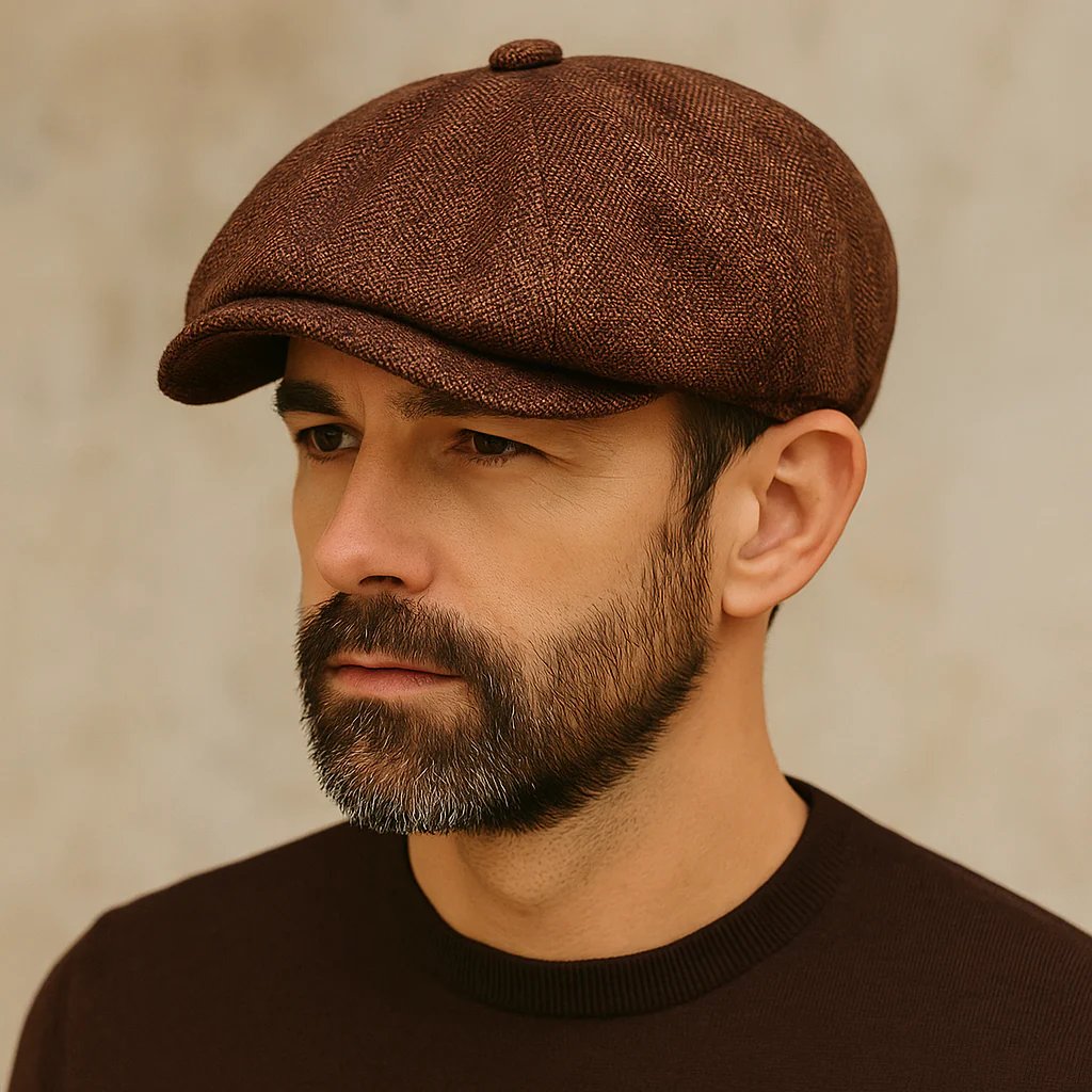 Leif™ – Åtte panelers pustende newsboy caps