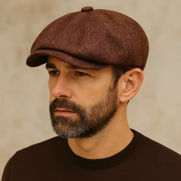 Leif™ – Åtte panelers pustende newsboy caps