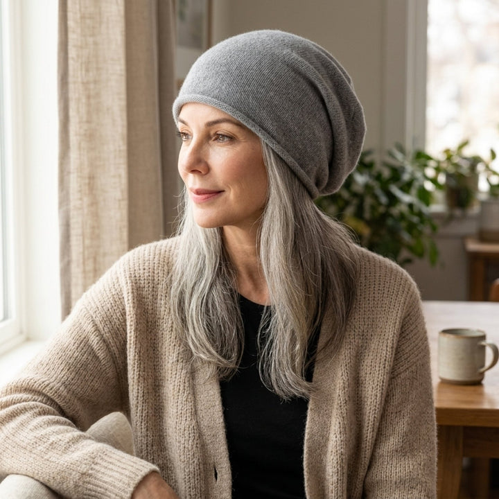 Anneli™ – Slouchy Strikket Lue Myk Vinterhatt