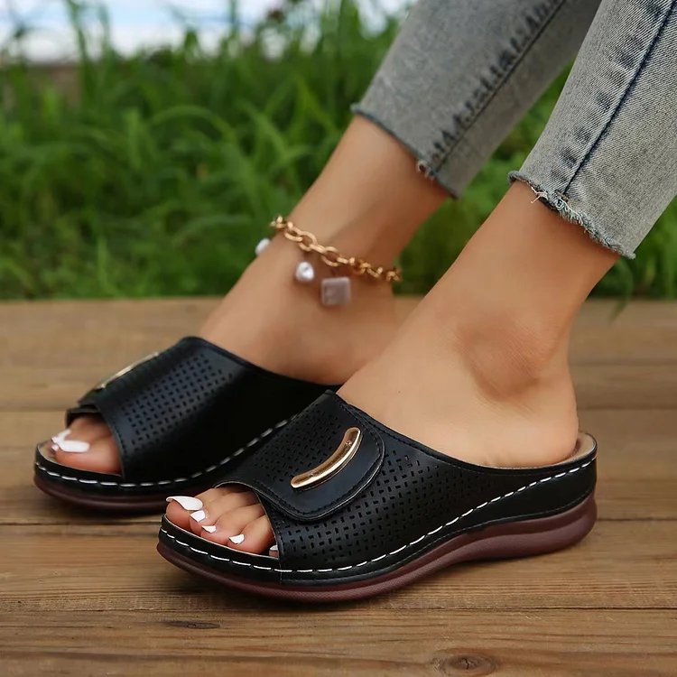 Margaret™ – Perforerte Slip-On Komfort Sandaler