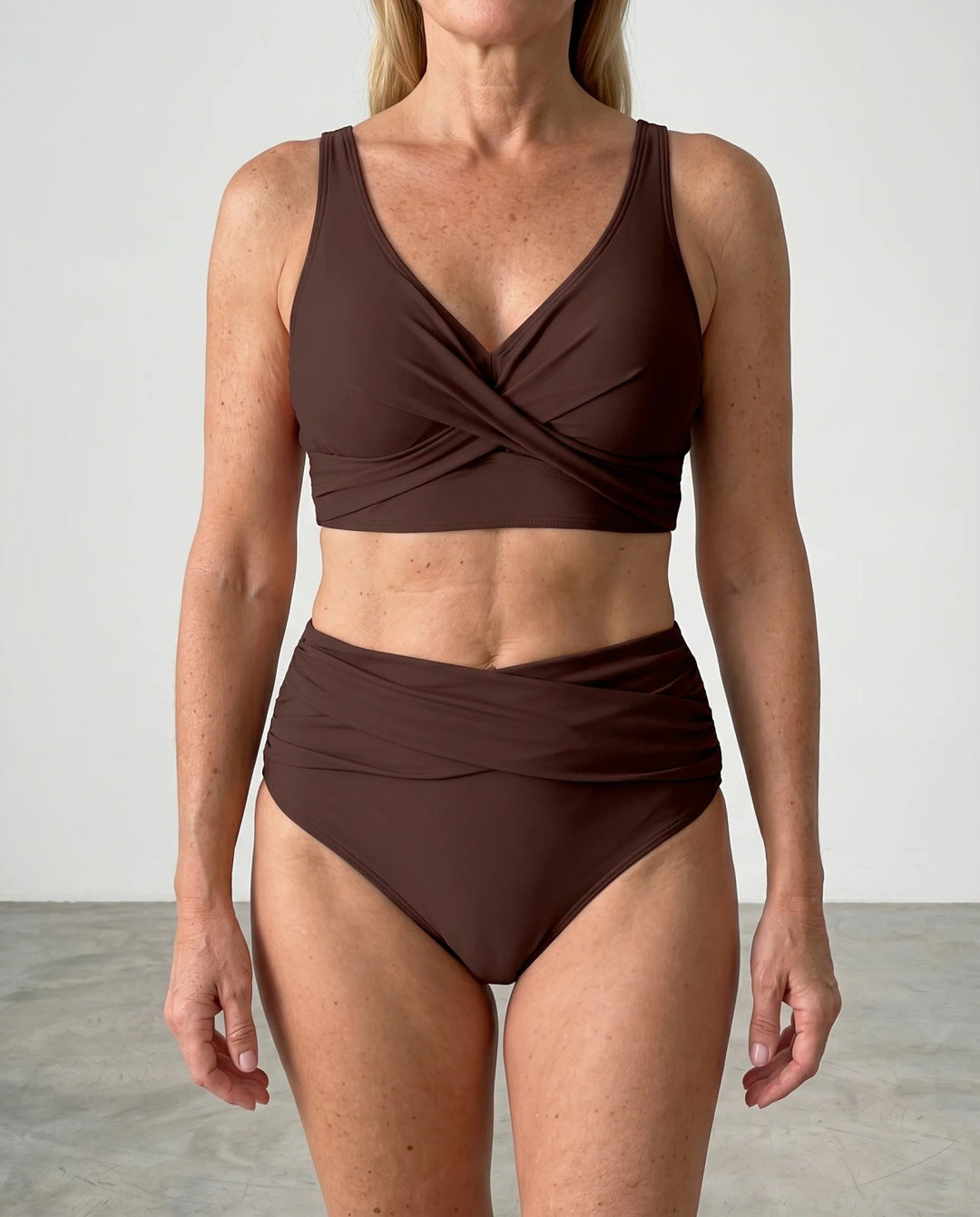Maya™ – Vri Front Høy Midje Bikini Sett