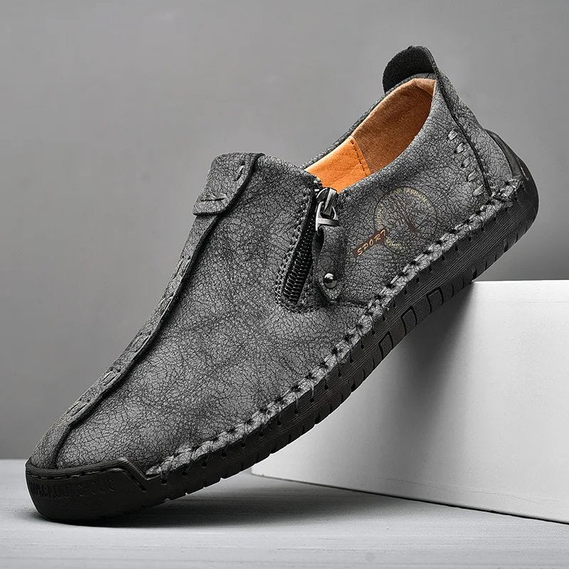 Tor™ – Håndsydd Slip-On Loafers med Sidelukking