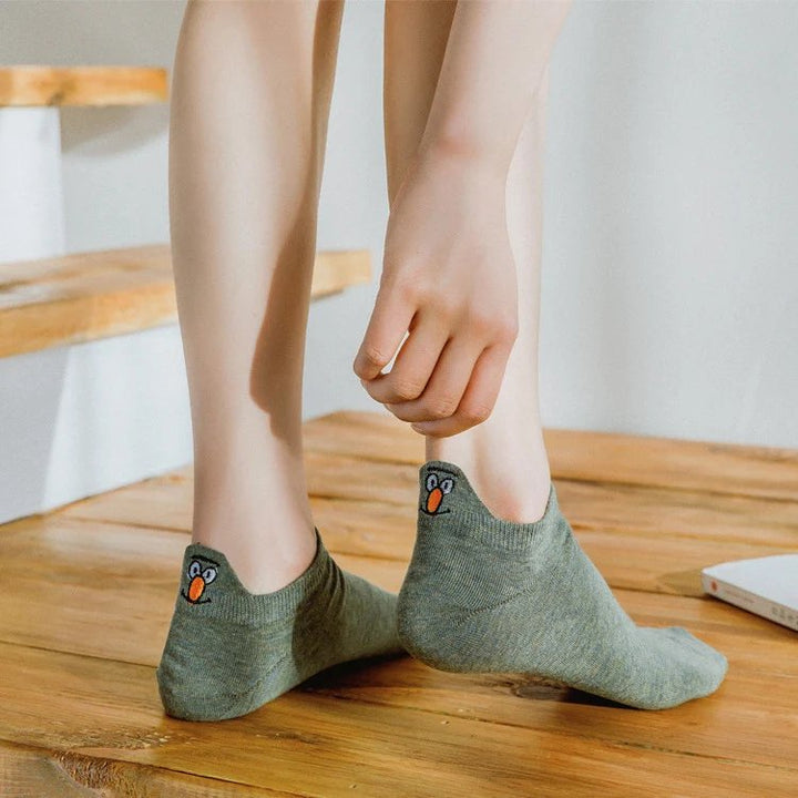 HappyFeet™ – Broderte karaktersokker ankel 10-pack