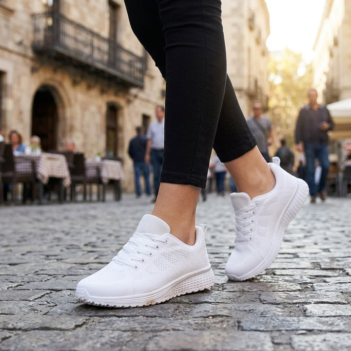 Pernille™ – Pustende ortopediske komfort-sneakers
