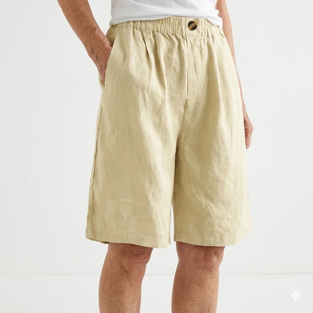 Trine™ – Vidbenet elastisk liv sommershorts