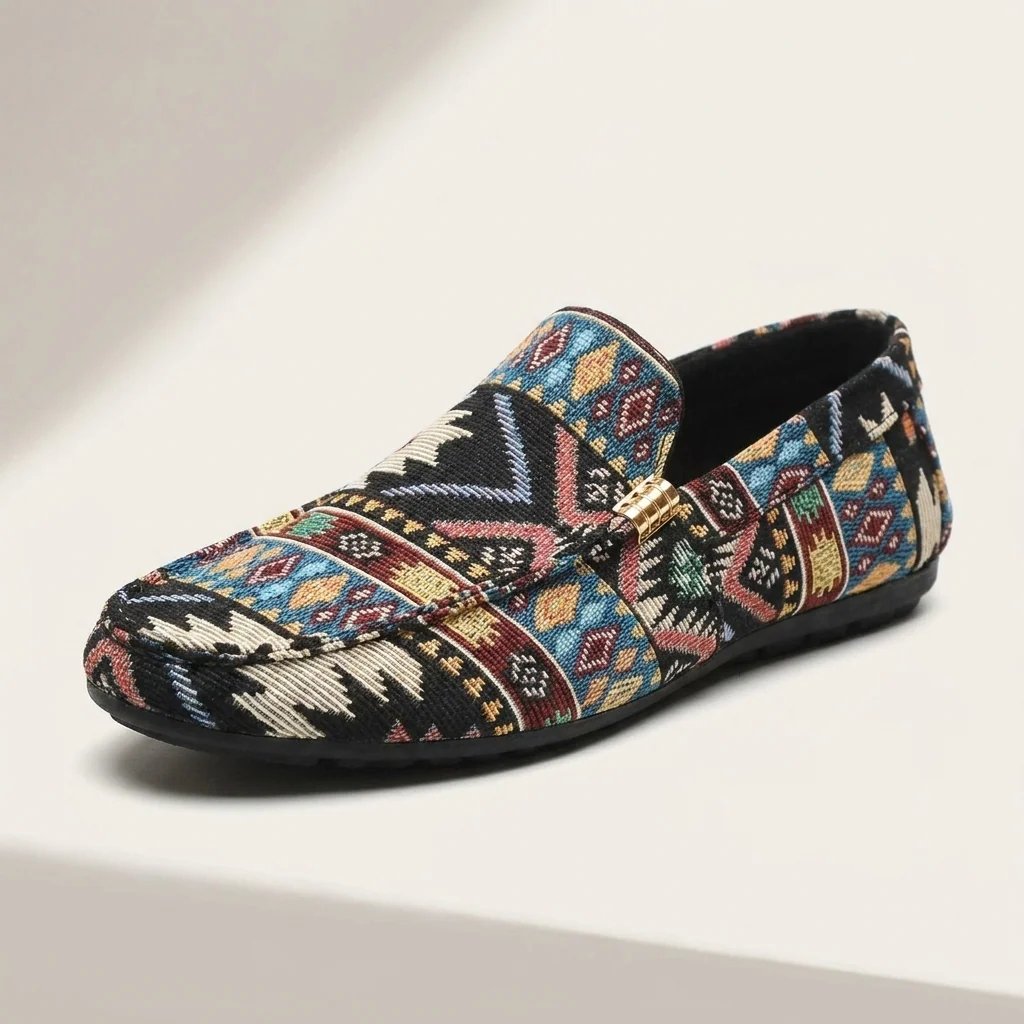 Mathias™ – Aztek trykk Slip-On Komfort Loafers