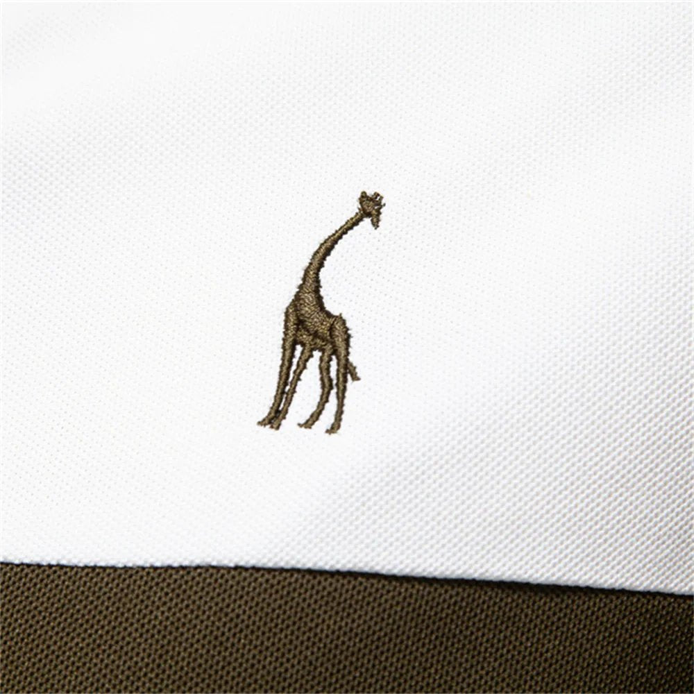 Lukas™ – Fargeblokk Åpen Krage Polo Skjorte