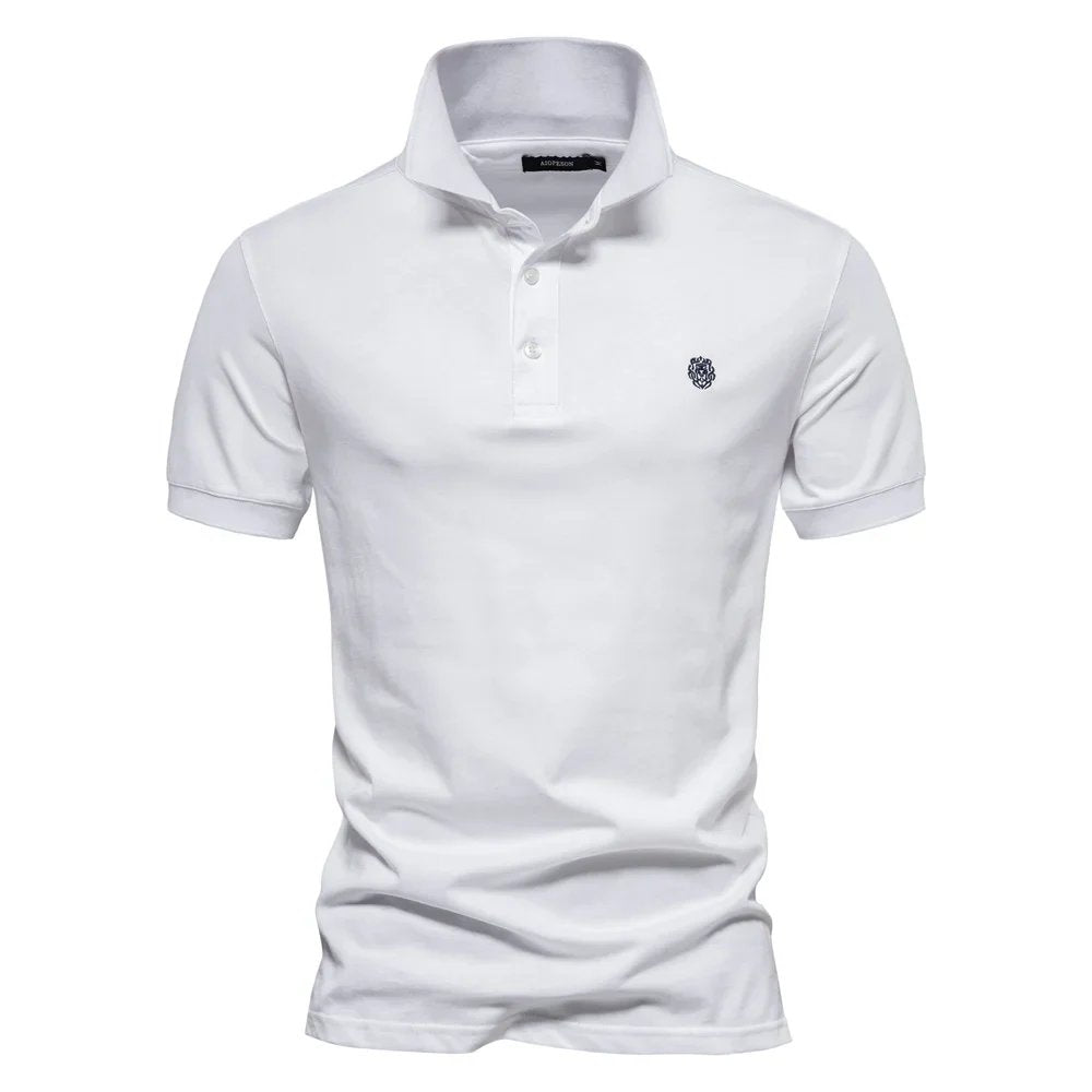 Kjell™ – Premium Brodert Polo med Korte Ermer
