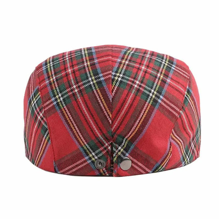 Einar™ – Skotsk Tartan Strukturert Flat Cap