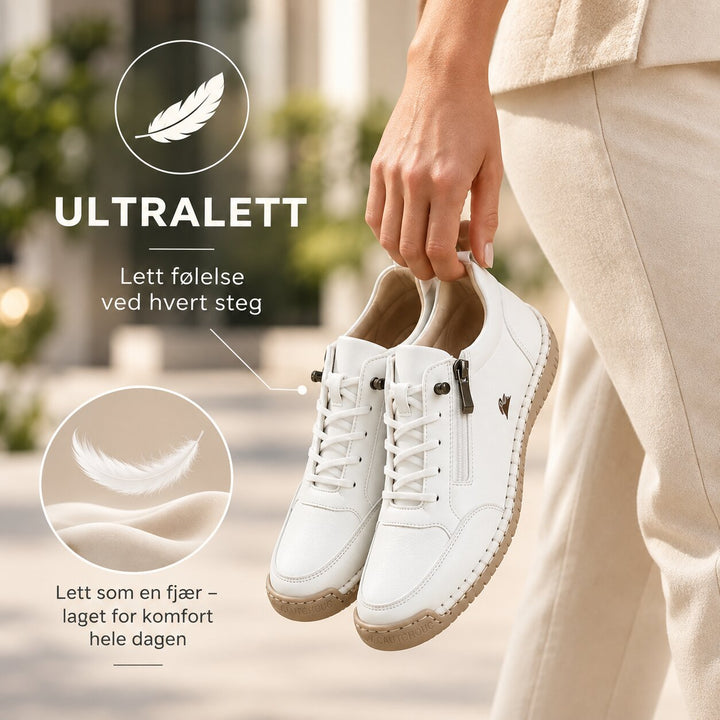 OrthoFit™ – Ergonomiske Polstrede Sneakers med Sideglidelås