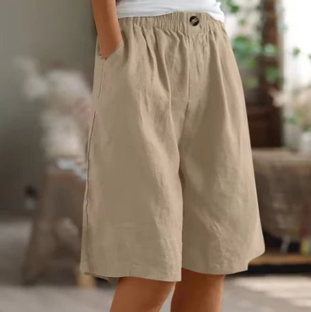 Lara™ – Høyt liv, avslappet passform Bermuda-shorts