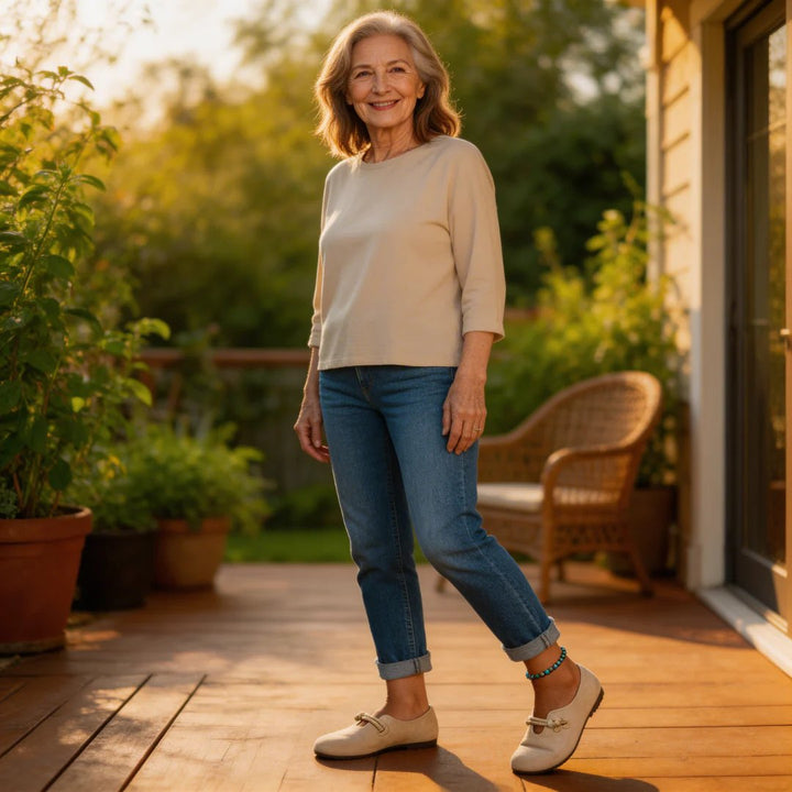 Malin™ – Orthopedisk Bue Støtte Pustende Mokkasiner