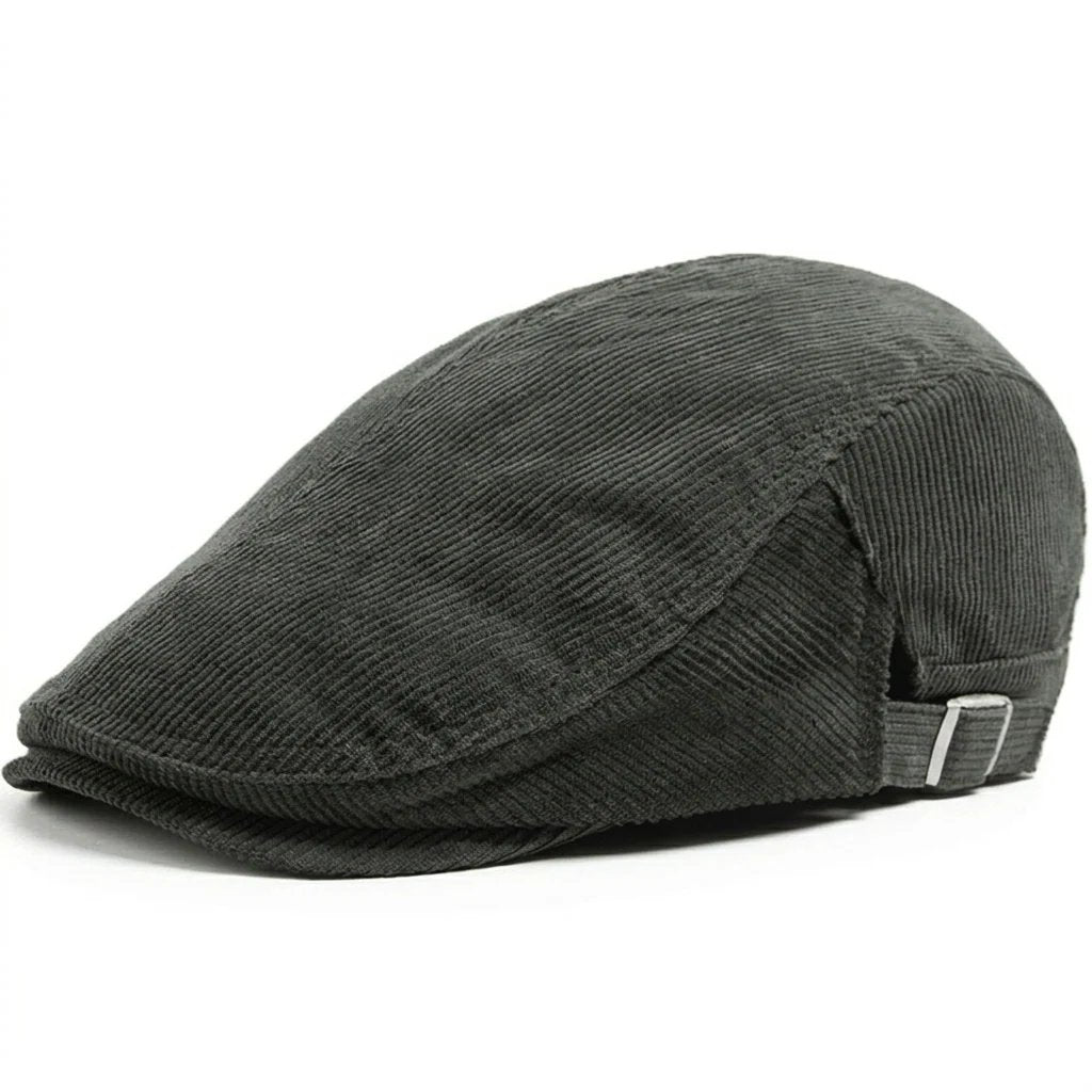 Fredrik™ – Ribbete Justerbar Vintage Flat Cap