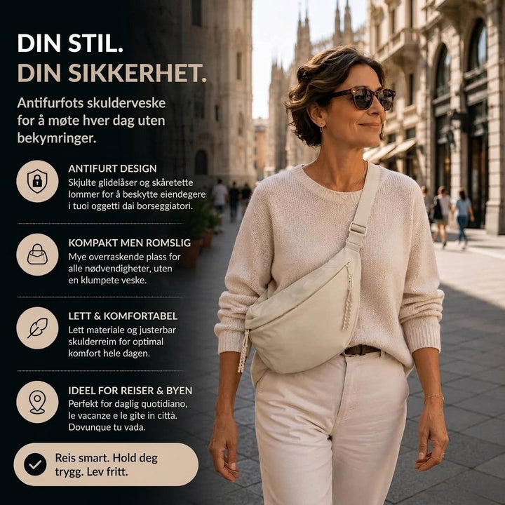 Iselin™ – Justerbar Crossbody Sling Skulderveske