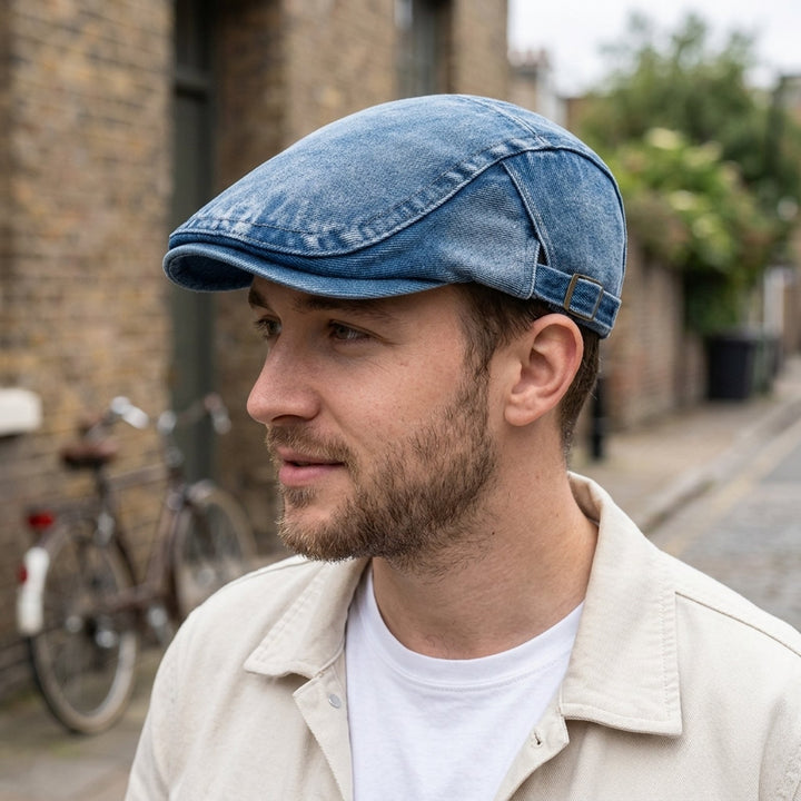 Iben™ – Justerbar Stonewashed Flat Cap