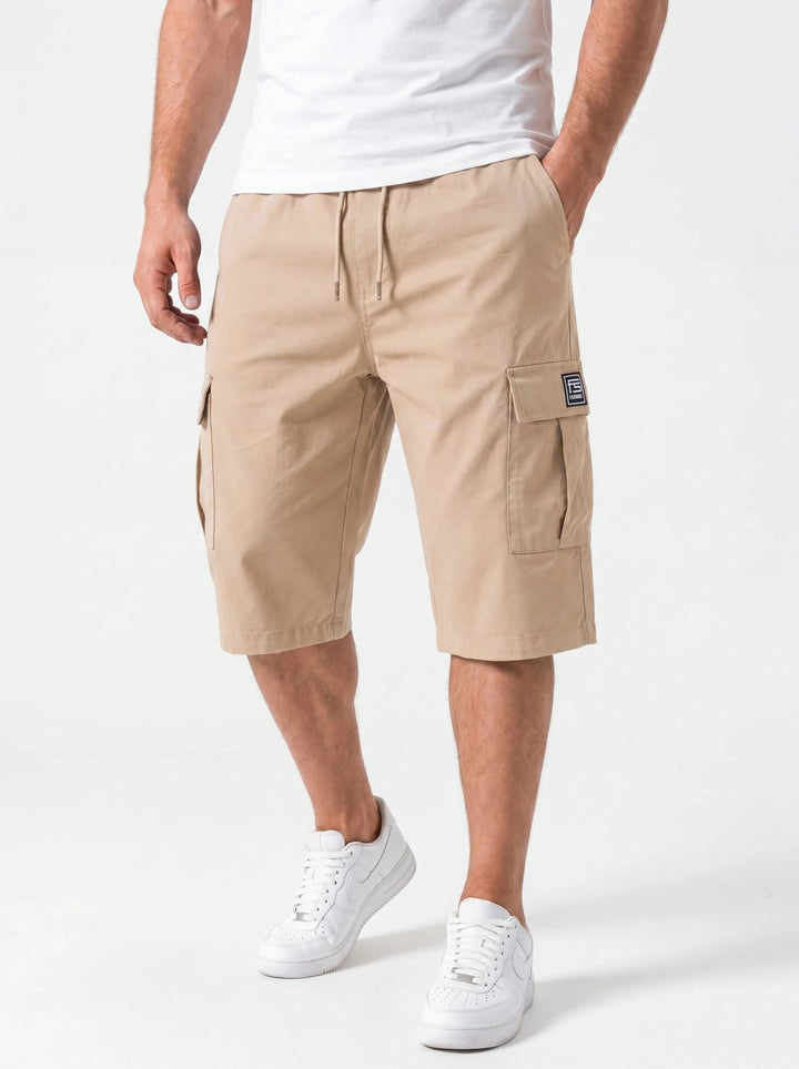 Delilah™ – Drawstring Cargo Pocket Knee Length Shorts