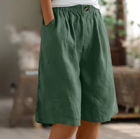 Lara™ – Høyt liv, avslappet passform Bermuda-shorts