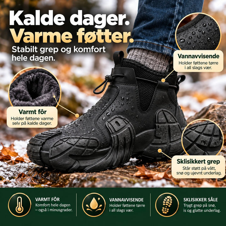 ThermoStep™ – Vanntette Termiske Ankelstøvler med Skridsikre Såler