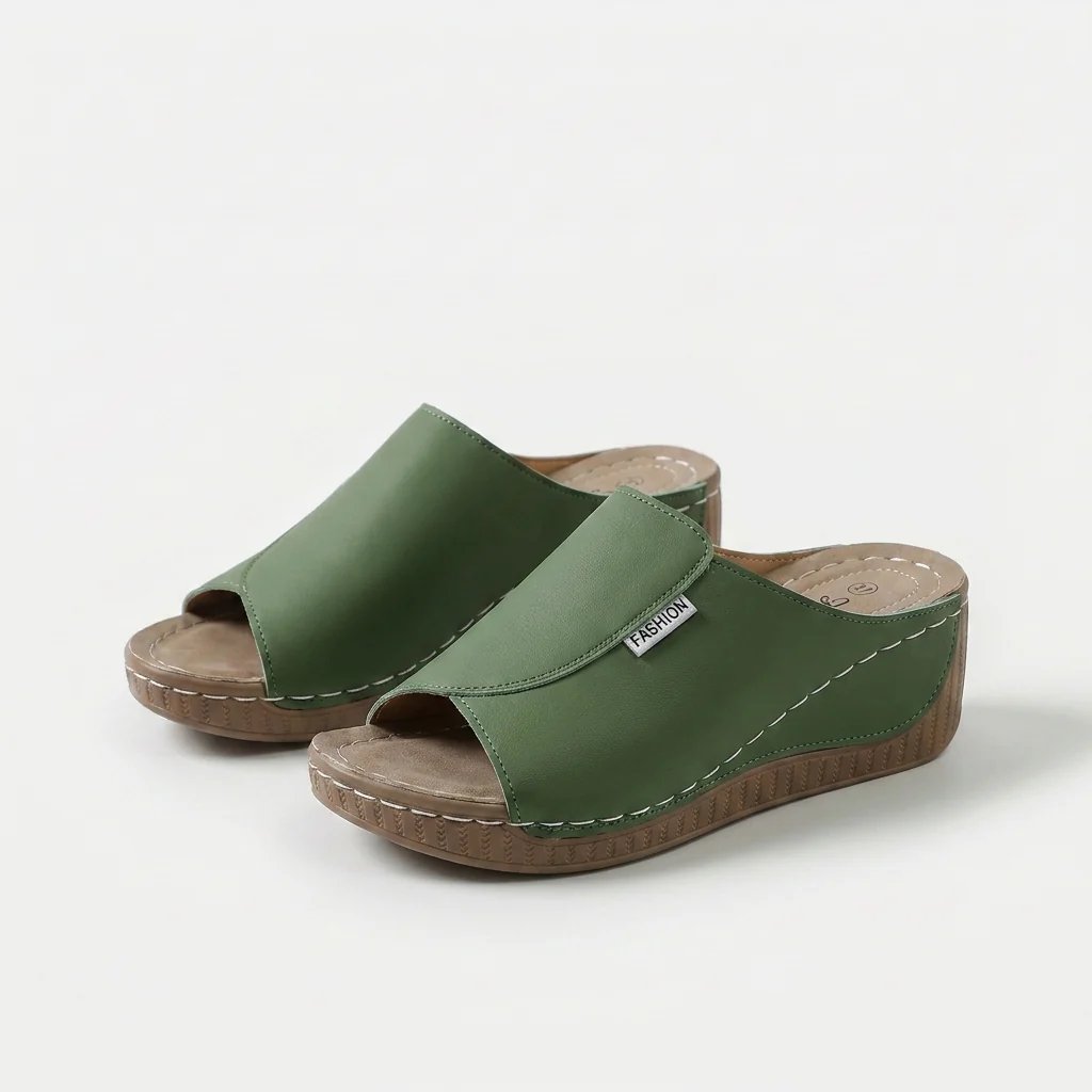 Julie™ – Polstret Bue Støtte Plattform Sandle.