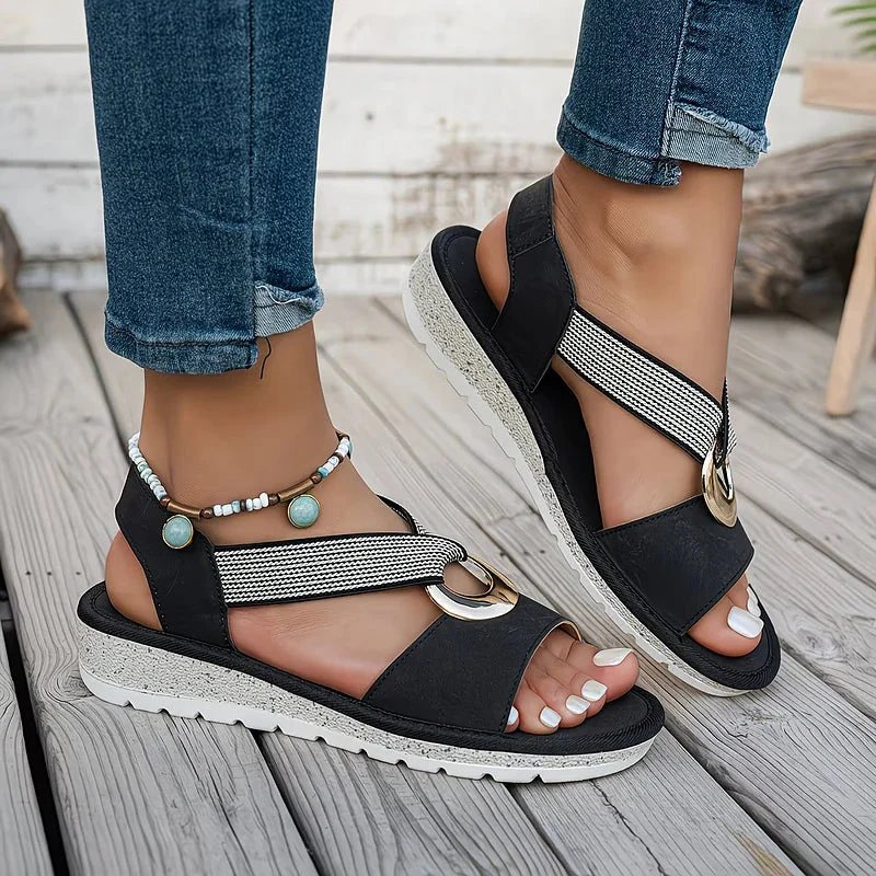 Cecilie™ – Sklisikker Mesh Stropp Komfort Sandaler