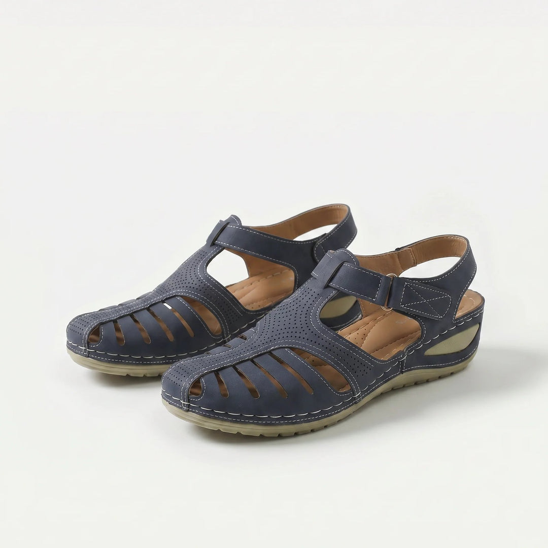 Ronja™ – | Polstrede Lukkede Tå Kile Sandaler