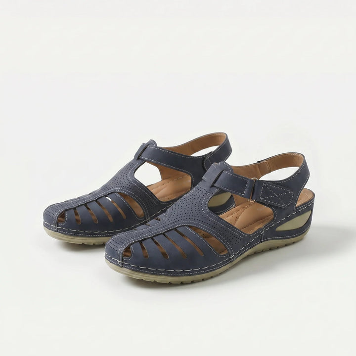 Ronja™ – | Polstrede Lukkede Tå Kile Sandaler