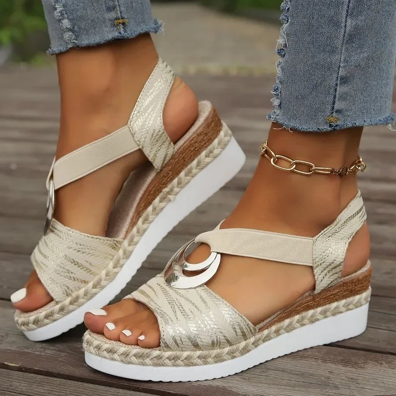 Tiril™ – Ortopediske Gel Såle Sandaler med 4 cm Hælstøtte