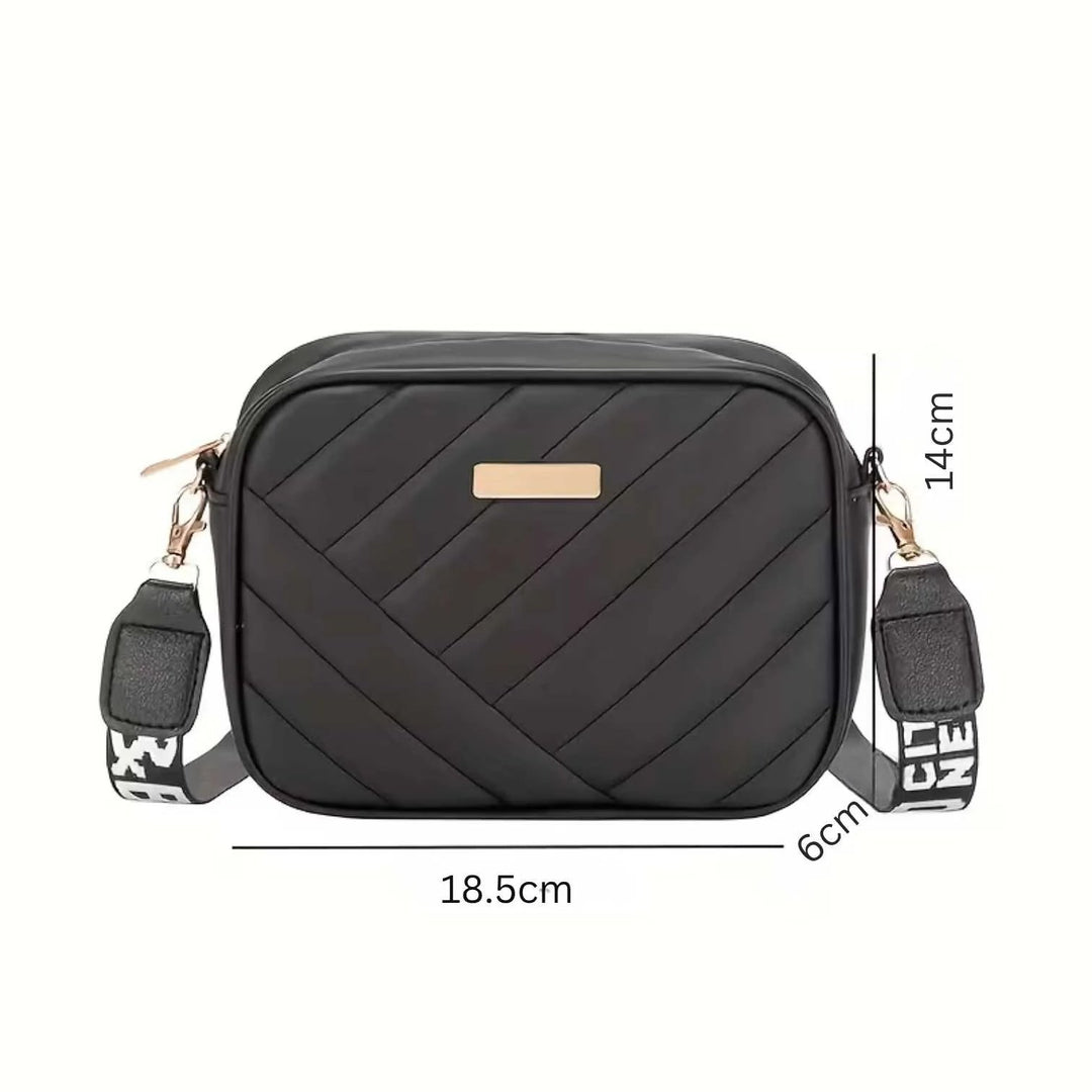 Anniken™ – Kviltet Crossbody Kamera Veske med Justerbar Rem