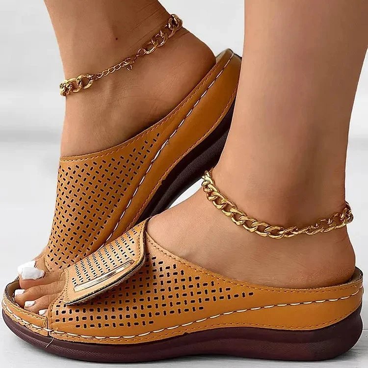 Margaret™ – Perforerte Slip-On Komfort Sandaler