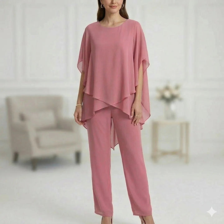 Oda™ – Asymmetrisk Lagdelt Loungewear Sett