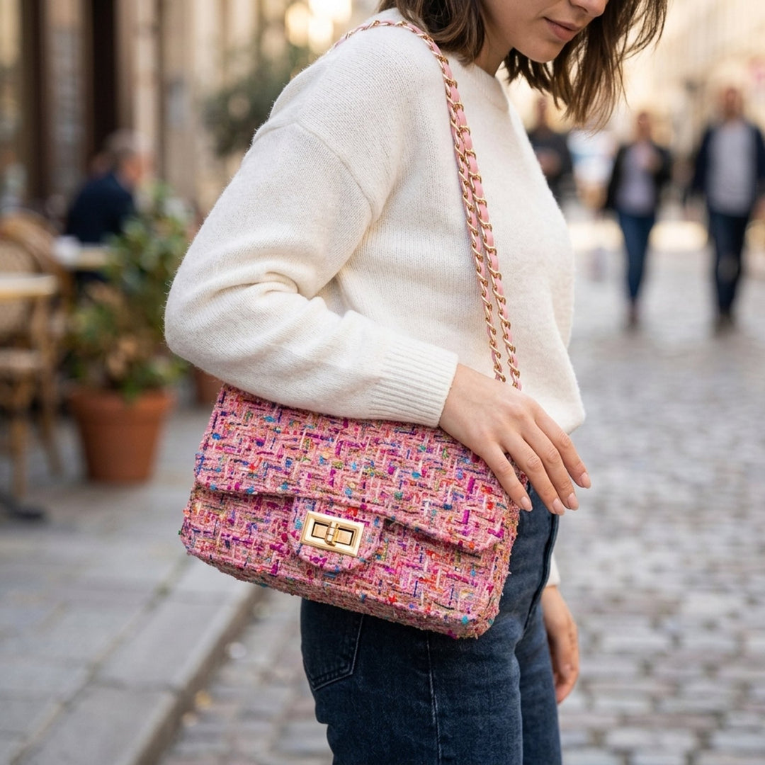 Siri™ – Ruted Kjedeinspirert Crossbody Veske