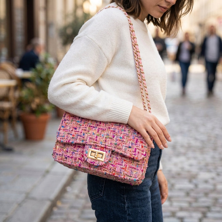 Siri™ – Ruted Kjedeinspirert Crossbody Veske