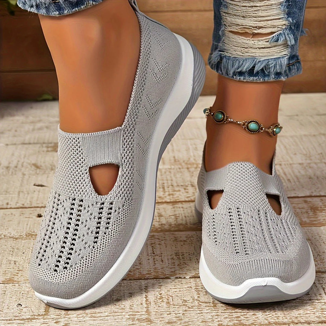 Eline™ – Pustende Mesh Slip-On Gå-sko