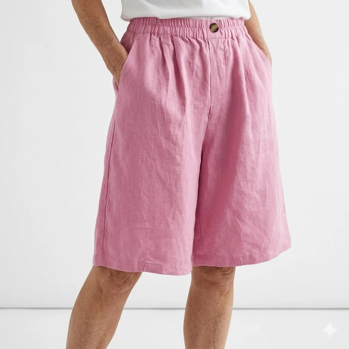 Trine™ – Vidbenet elastisk liv sommershorts