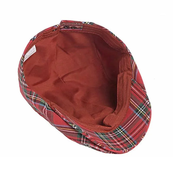 Einar™ – Skotsk Tartan Strukturert Flat Cap