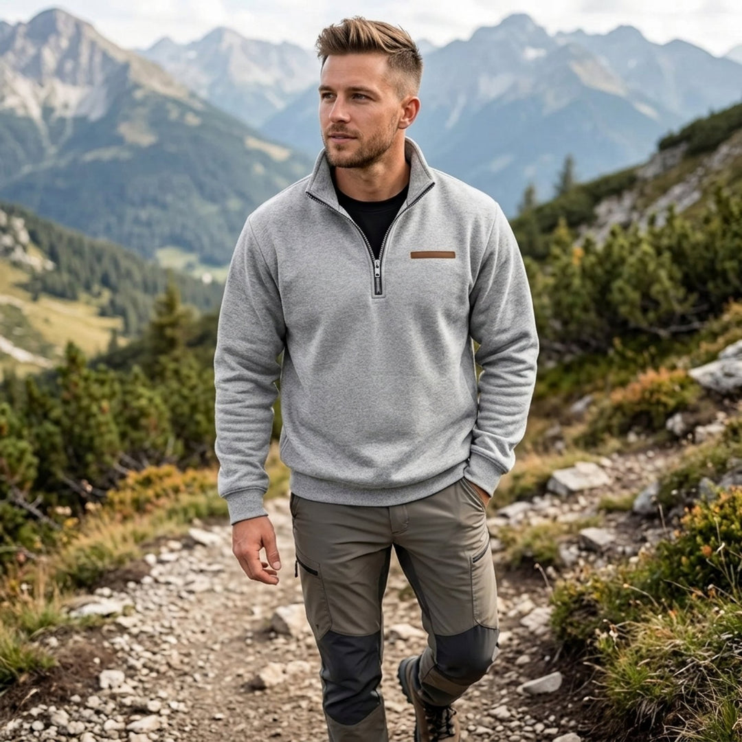 Sebastian™ – Nydelig Quarter Zip Ståkrage Pullover