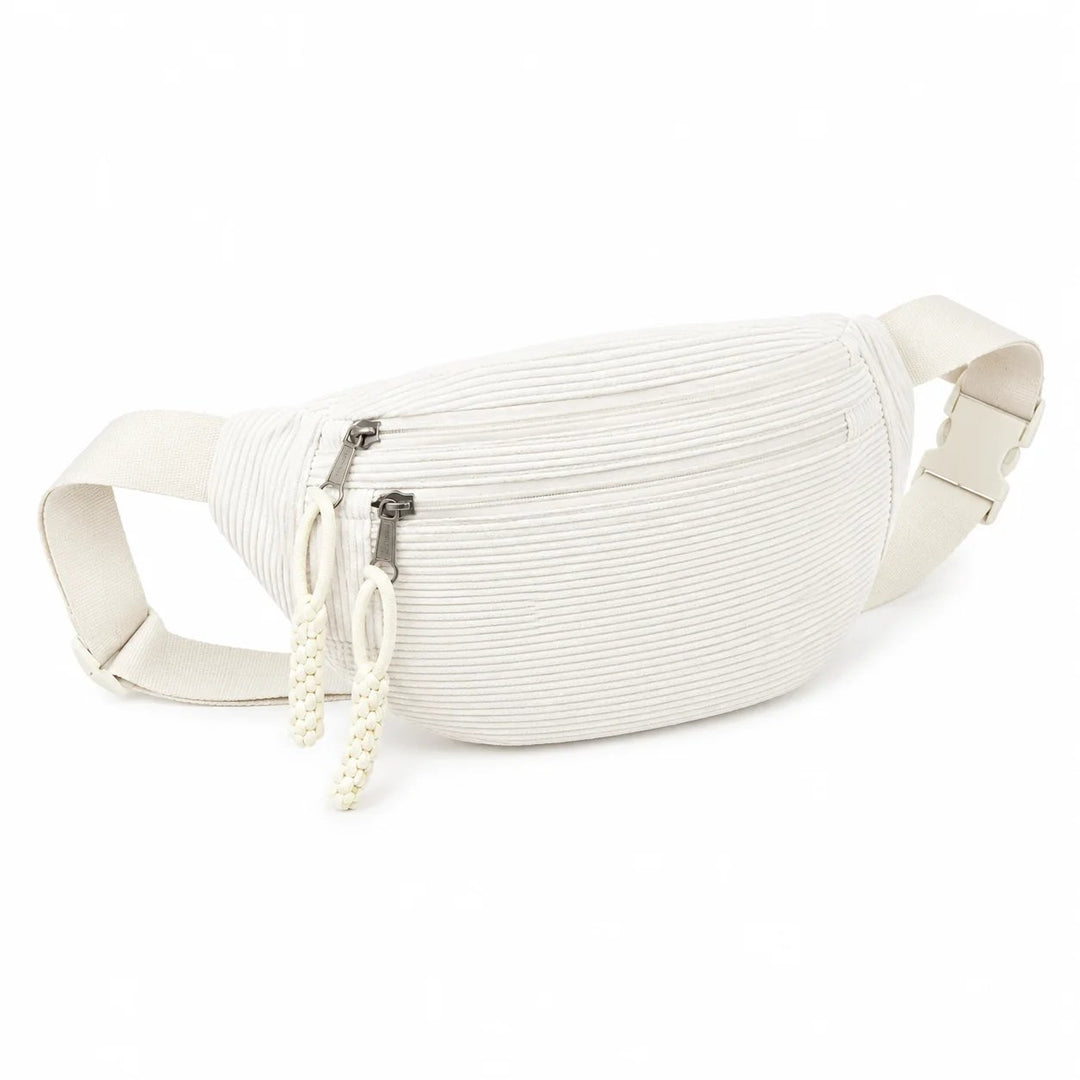 Sunniva™ – Ribbete Justerbar Crossbody Belteveske