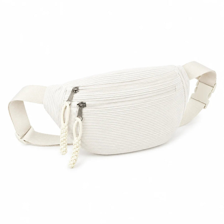 Sunniva™ – Ribbete Justerbar Crossbody Belteveske
