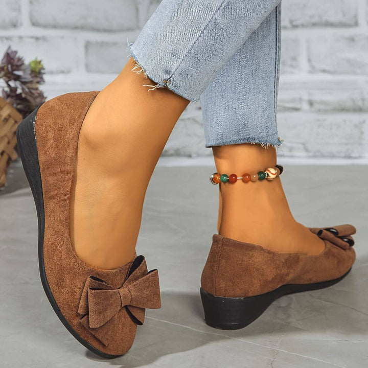 Maud™ – Polstret Bue Wedge Ballettsko