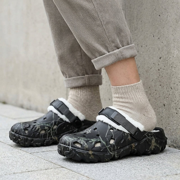Olav™ – Pelsforede camo klikkere med justerbar stropp