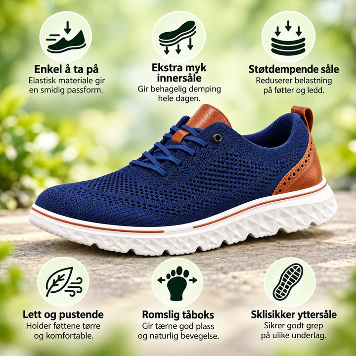 OrthoSupport™ – Ortopedisk Pustende Komfort Sneakers