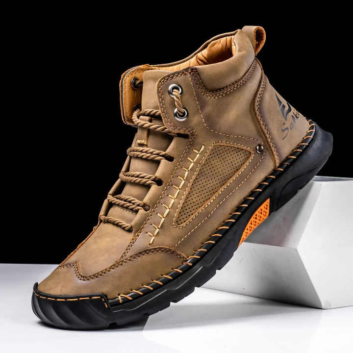 Matteo™ – Håndlagde snørebånd høy-top sneakers