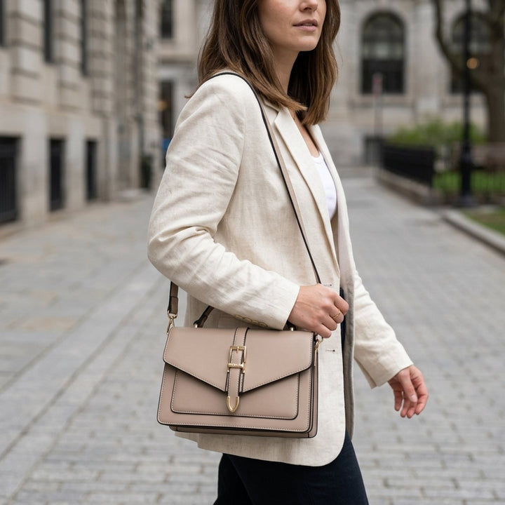 Dagmar™ – Spennefront Strukturert Crossbody Bag