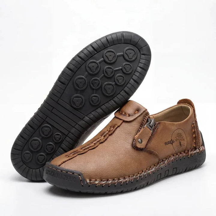 WideStep™ – Håndsydde Komfort Loafers med Sideslipp