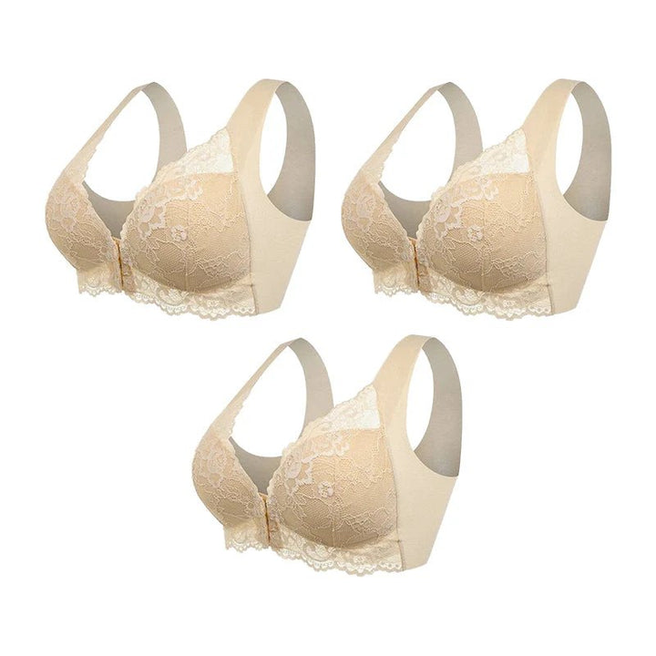 BraLift™ – Frontlukket blondetrådløs støtte-BH