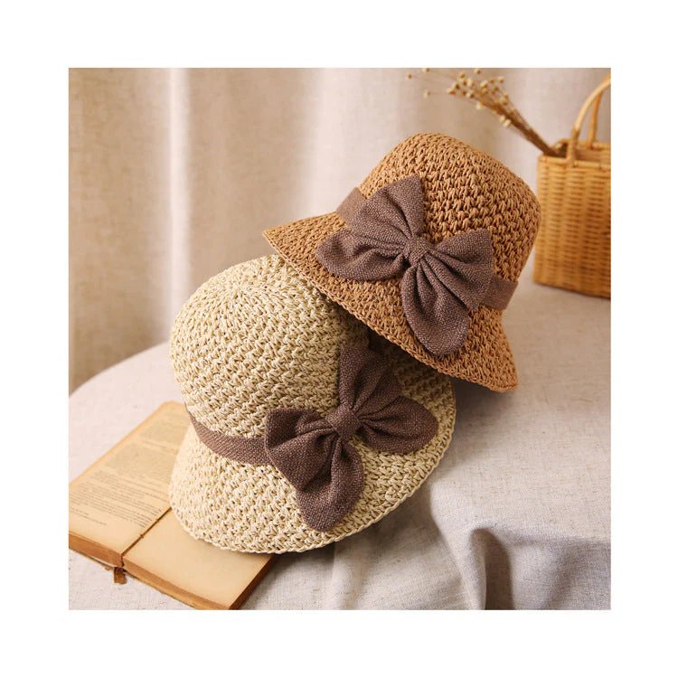 Valentina™ – Håndlaget Solhatt med Elegant Sløyfedetalj