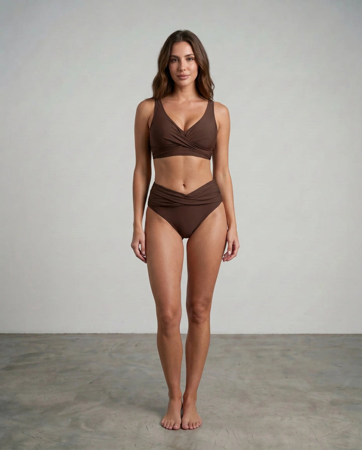 Maya™ – Vri Front Høy Midje Bikini Sett