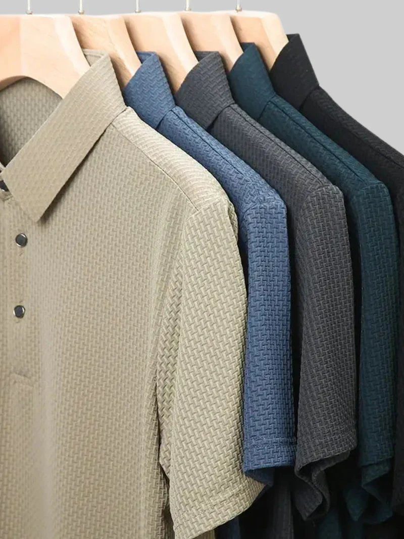 Trond™ – Teksturet Vaffelvev Knappfront Polo